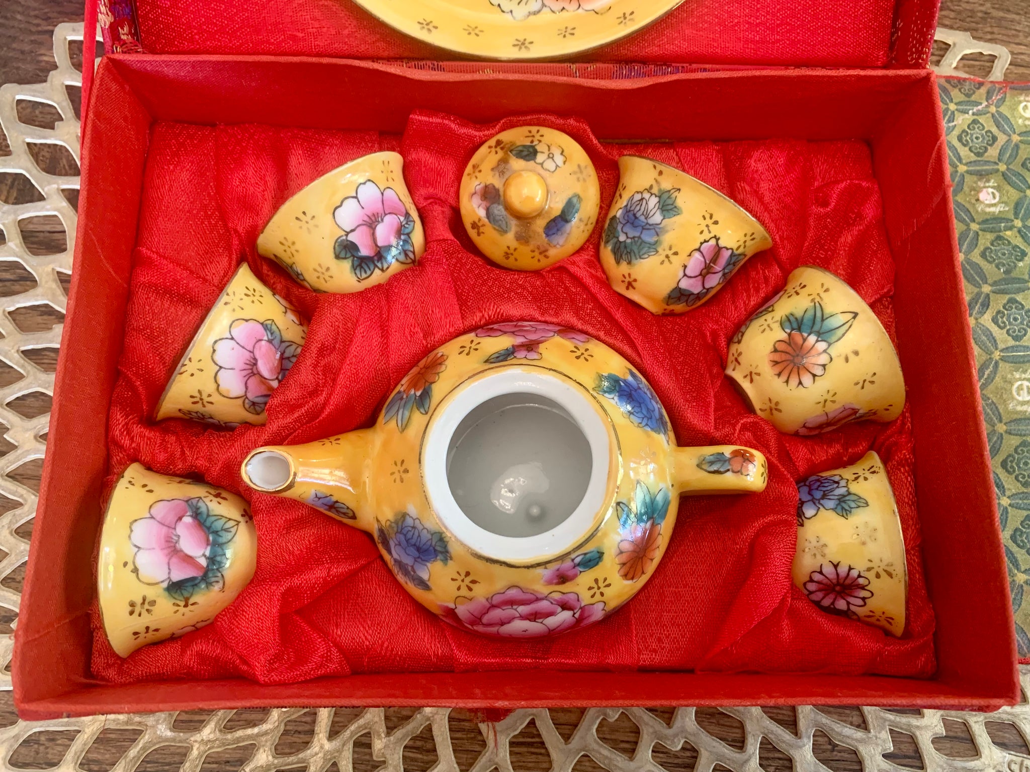 Miniature Teapot Saki Cups Set Saki Teapot Cups Porcelain 