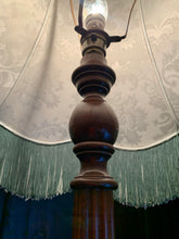 Load image into Gallery viewer, Vintage Standard Lamp with Giant Silk Tassel Shade